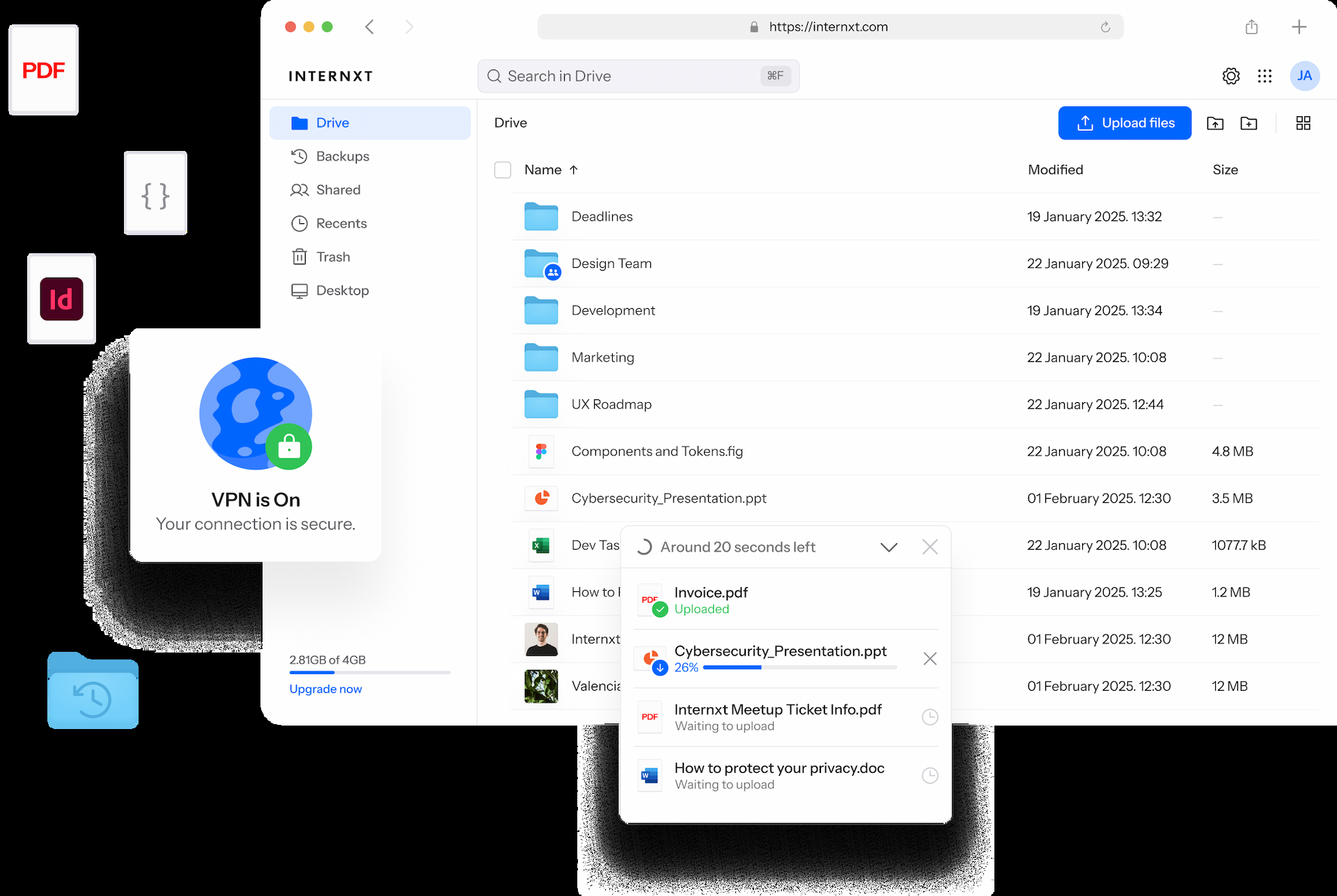 DriveWeb DarkMode image desktop
